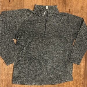 adidas Men's Charcoal Zip-Up Sweater